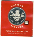 【極美品/品質保証書付】 アンティークコイン コイン 金貨 銀貨 [送料無料] 1974 Proof 5 Dollars Coin Cayman Islands (OOAK)