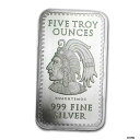 5オンス シルバー .999 ファイン シルバー バー バー-アステック カレンダー-送料無料-在庫あり5oz Silver .999 Fine Silver Bar Bar-Astec Calendar-Free Shipping-In Stock