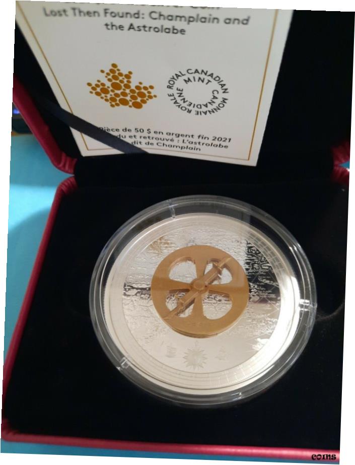 ڶ/ʼݾڽա ƥ    [̵] 2021 canada $50 Fine Silver Coin Lost Then Found Astrolabe Coin Ready to ship