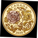 2020 クイーン エリザベス ローズ 200 ドル ゴールド プルーフ コイン - 造幣局 世界中で 300 枚のみ2020 The Queen Elizab...