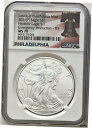 2021 (P) シルバー コート オブ アームズ イーグル フィラデルフィア緊急問題 T1 FDOI NGC MS702021 (P) Silver Coat...