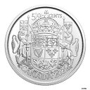 2021 年カナダ 50 セント紋章 100 周年 - ジョージ 6 世表面 - ロールからの BU2021 Canada 50 cent Coat of ar...