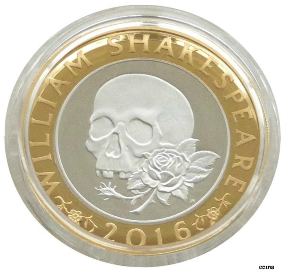  アンティークコイン コイン 金貨 銀貨  2016 William Shakespeare Tragedies ? 2 2ポンド シルバー プルーフ コイン ボックス Coa- show original title