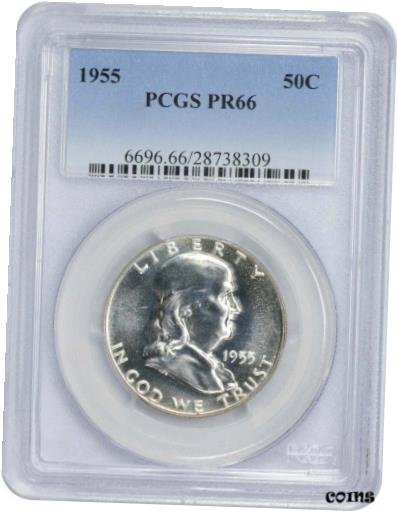 yɔi/iۏ؏tz AeB[NRC RC   [] 1955 Franklin Half Dollar PR66 PCGS