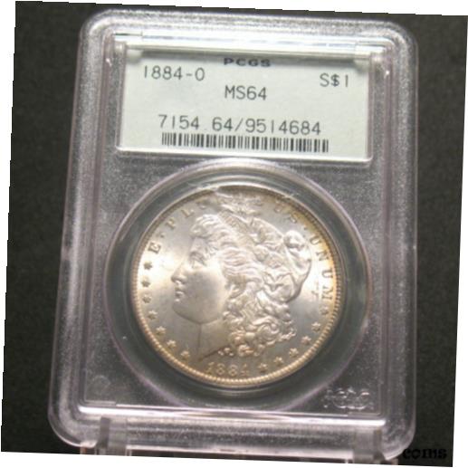 yɔi/iۏ؏tz AeB[NRC RC   [] 1884-O U.S. Morgan Silver Dollar $1 PCGS MS64 OGH 90% Silver Nice Coin*See Ad