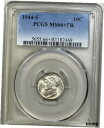 yɔi/iۏ؏tz AeB[NRC RC   [] 1944-S Mercury 10c Silver Dime PCGS MS 66+ Full Bands