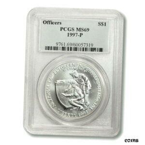米国現代記念法執行官銀ドル 1997 P PCGS MS69USA Modern Commemorative Law Enforcement Officers Silver Dollar 1997 P PCGS MS69