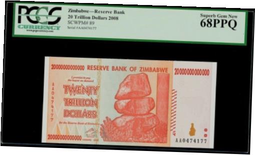 20 ɥ 2008 Х֥ -  PCGS 餷  68 PPQ$20 Trillion 2008 Zimb...