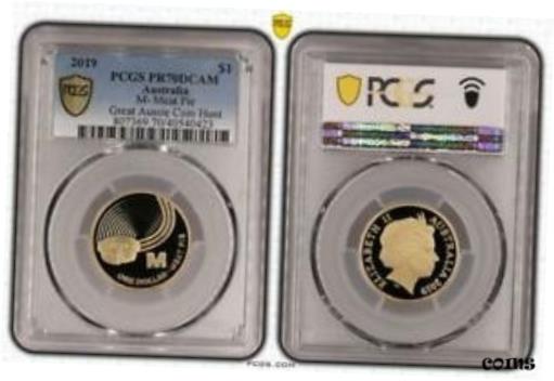 ڶ/ʼݾڽա ƥ    [̵] 2019 Great Coin Hunt Meat Pie $1 Proof PCGS PR70DCAM Equal Top Pop #0423