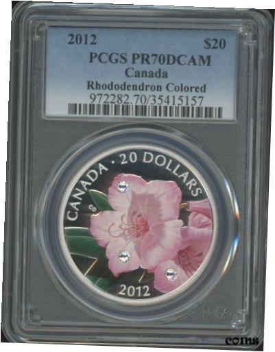  アンティークコイン コイン 金貨 銀貨  2012 $20 PCGS PR70DCAM - Rhododendron