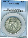 yɔi/iۏ؏tz AeB[NRC RC   [] 1947-D Walking Liberty Half Dollar PCGS MS65