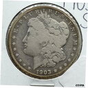 1903 S $1 モルガン シルバー ダラー コイン VF 非常に上質で良好な流通状態1903 S $1 Morgan Silver Dollar Coin ...