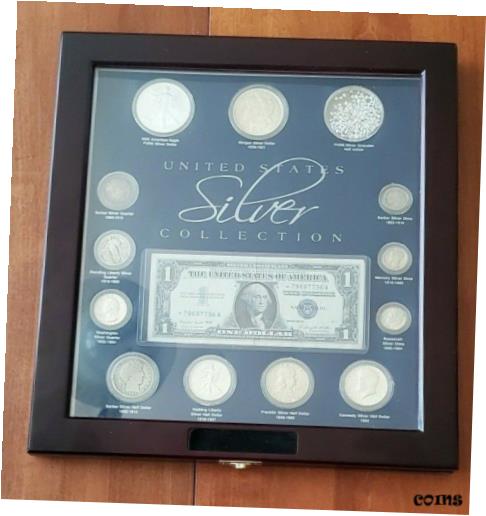 楽天金銀プラチナ　ワールドリソース【極美品/品質保証書付】 アンティークコイン コイン 金貨 銀貨 [送料無料] United States Silver collection. Silver Eagle .US Silver coins & More!!! Look!