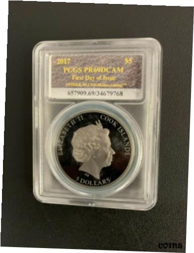 ڶ/ʼݾڽա ƥ    [̵] 2017 $5 Cook Islands Spider-Man Homecoming 1oz .999 Silver Coin PCGS PR69DCAM FD