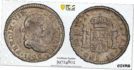yɔi/iۏ؏tz AeB[NRC RC   [] 1822 PTS PJ 1/2 Real Bolivia PCGS AU55 Silver Registry Coin KM 90