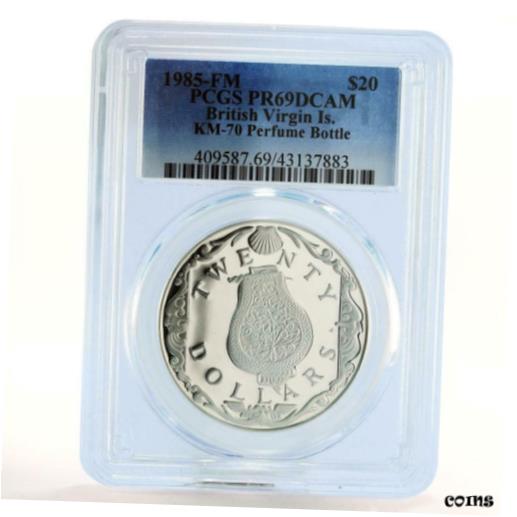 British Virgin Islands 20 dollars Perfume Bottle PR69 PCGS silver coin 1985※関税は当ショップ負担（お客様負担無し）※全国送料無料・海外輸送無料※商品の状態は画像をご確認下さい（極美品・目立った汚れ無し）※輸入品の為英語表記となります※その他ご不明点はお気軽にお問合せ下さい！[ご購入前に必ずお読み下さい]親切丁寧に、商品到着までサポート対応させていただきます。■パソコンの画像・画質により色や素材感が、実際の商品と多少異なる場合がございますので予めご了承くださいませ。■お客様のご都合（程度の解釈相違を含む）による商品のご購入後のキャンセル返品は、原則としてお受け致しておりません。未払いのまま2日以上連絡が取れない場合はキャンセルさせて頂きます。その場合、事務局側が自動的に「非常に悪い」の評価を付けてしまいますのでご注意ください。※お支払い頂いた場合は連絡は不要です。※他ショップでも販売しておりますので、稀に在庫がない場合がございます。■不具合での返品は箱などすべてが到着時の状態になるものに限らせていただきます。※当店では不良品はすべて現物確認と不具合の確認を行い対応をさせて頂いております。■お客様のご都合によるご注文確定後の商品のキャンセルにつきましては承っておりません。また、ご入金確認後、またはご決済完了確認後のキャンセルにつきましては、ご注文総額の30％のキャンセル料をご請求させていただきます。■領収書二重発行やトラブル防止のため、領収書発行は行っておりません。事務局側が発行している「支払い明細」が正式な支払い証明となります。支払い明細画面を印刷したものが領収書の代わりになることを各税務署に確認済みです。■年末年始・連休の発送は、業者も休みになる関係でいつもより遅れます。■輸送時の破損の場合は配送業者への報告を行って下さい。報告なしでの対応はできません。■日祝日は定休日とさせていただいております。連絡・発送が出来ませんのであらかじめご了承お願いいたします。■内容は必ずお読みになってからお買い求め下さいますようお願い致します。※在庫状況は常に更新をしておりますが、当社は複数店舗で在庫を共有しているため、ご注文を頂きましても稀に欠品している場合がございます。その際は誠に申し訳ございませんが、その旨をメールまたはお電話にてご連絡させていただきます。ご理解いただけますようお願い申し上げます。親切・丁寧にお取引させていただきますのでよろしくお願いします。 品質保証について 当店の商品の、品質保証についてご紹介いたします。 ▽品質保証書 お買い上げいただく全ての商品に「WORLD RESOURCE品質保証書」をおつけいたします。 これは、WORLD RESOURCEが販売した商品であることを保証するものです。大切に保管してください。 ▽標準保証に関して 当店でご購入頂きました商品は7日以内の標準保証サービスが付属致します。 ※ご購入日につきましては、製品の品質保証書に記載の日付にて確認させていただきます。 ※保証は通常利用時のみの対応となります。 ※ご購入日の確認を致しかねる場合は有償となります。品質保証書は大切に保管して下さい。POINT01　品揃え一番店を目指して 「期待に答えるお店づくりと、時代に合わせたサービスをご提供致します。」 POINT02　多種多様な商品レパートリー 「幅広く、世界の商品をご用意しております。」 POINT03　きっと見つかる！新しい発見 「テレビや雑誌で紹介されたアイテムもいちはやく。」 モットー：丁寧な接客対応 その道数十年のスタッフだからこそできる、“豊富な知識”に基づく商品のご提案。 お探しの商品はお気軽にスタッフにお尋ねください。 「以前は、商品ページあったけど、、、見つからない。」 「初めてアンティークコインの購入をしますが大丈夫ですか？」 「この年代の商品を探していますが、おすすめはありますか？」 「友人にアンティークコインを送りたいけど、おすすめありますか？」 等など、困ったときの質問にも、しっかり対応・お調べ致します。 取寄せ、取り置き等もできますので、商品一覧で見つからなかった商品でも、 スタッフまでお気軽にご相談下さい。 【お問い合わせはお気軽にどうぞ】 suport@world-resource.net