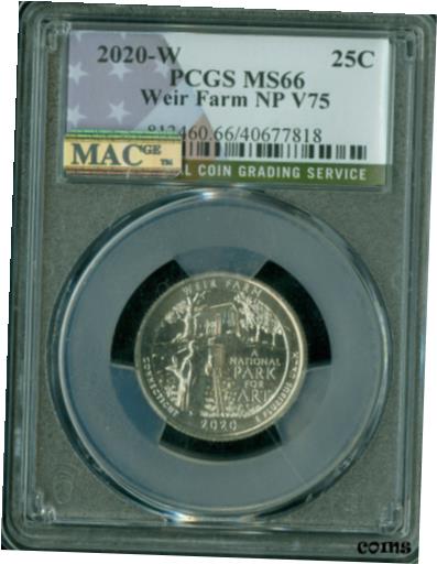 yɔi/iۏ؏tz AeB[NRC RC   [] 2020 W WEIR FARMS QUARTER PCGS MS-66 PQ MAC 2ND FINEST & SPOTLESS V75 PRIVY .