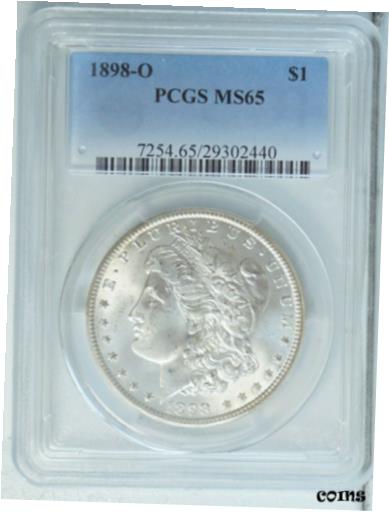 yɔi/iۏ؏tz AeB[NRC RC   [] 1898-O Morgan Dollar PCGS MS65 Light Gold toning.