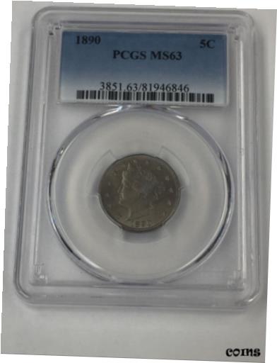 ڶ/ʼݾڽա ƥ    [̵] 1890 Liberty Nickel. PCGS MS 63