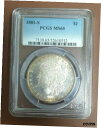 1881-S モーガン シルバー ダラー MS65 リム トーニング ($230 相当!)1881-S Morgan Silver Dollar MS65 Ri...