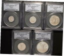 【極美品/品質保証書付】 アンティークコイン コイン 金貨 銀貨 [送料無料] 1992 LIBERTAD PROOF SET(5)1/20, 1/10, 1/4, 1/2, 1oz Silver Mexico PCGS PR69 DCAM
