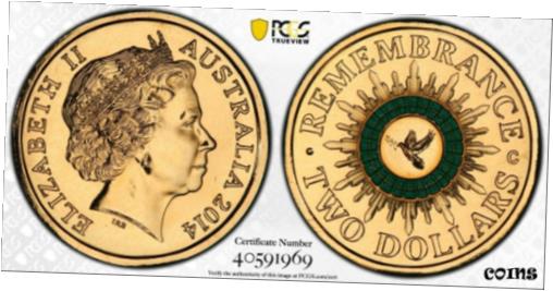 2014 Green Dove Remembrance ȥꥢ $2 C ߥȥޡ PCGS MS68 2014 Gree...