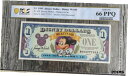 【極美品/品質保証書付】 アンティークコイン コイン 金貨 銀貨 [送料無料] 1993 D $1 Mickey Disney Dollar PCGS Banknote 66 PPQ D00577733A Disney World