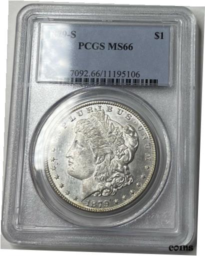 yɔi/iۏ؏tz AeB[NRC RC   [] 1879-S Morgan Silver Dollar - PCGS MS66 - Flashy & Semi-Prooflike! Frosty Brrrr