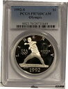 1992-S 米国オリンピック野球記念プルーフ シルバー ダラー - PCGS PR70 DCAM1992-S US Olympic Baseball Commemorative Proof Silver Dollar - PCGS PR70 DCAM