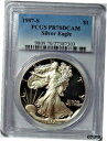 1987-S アメリカン シルバー イーグル ドル PCGS PR70DCAM (価格は PCGS $500 リスト以下)1987-S AMERICAN SILVER EAGLE DOLLAR PCGS PR70DCAM (PRICED BELOW PCGS $500 LIST)