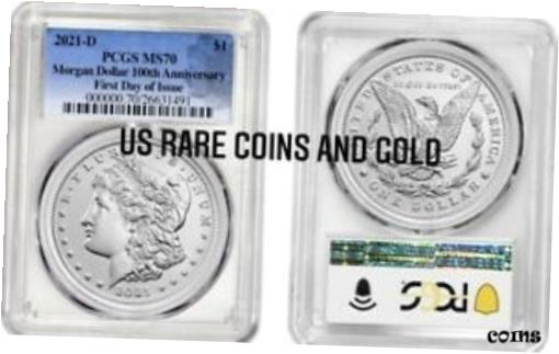 2021-D ⡼ 顼 D ߥ ޡ PCGS MS70 ȯ ֥롼2021-D Morgan Dollar D Min...