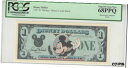 【極美品/品質保証書付】 アンティークコイン コイン 金貨 銀貨 [送料無料] 1987 $1 Mickey Disney Dollar PCGS 68PPQ First year Type 2 PROOF VERY RARE no ser