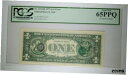 エラーメモの背面にオーバープリントがあります。 1910-H 1977A $1 PCGS ジェム 65 PPQError Note Overprint on Back Fr. 1910-H 1977A $1 PCGS Gem 65 PPQ