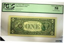 神父様1913-F 1985 $1.00 エラーノート PCGS グレード AU58 背面のオーバープリント (80813286)Fr. 1913-F 1985 $1.00 Error Note PCGS Graded AU58 Overprint of Back (80813286)