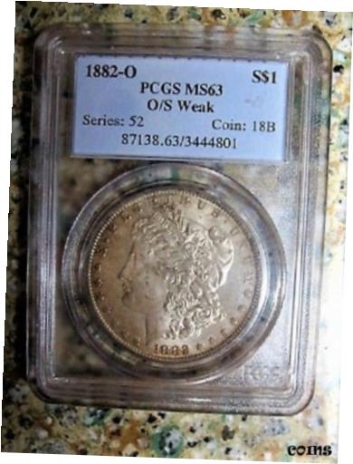 1882 O BU MORGAN ɥ VAM 5 O/S 夤 PCGS MS63 ȥå 1001882 O BU MORGAN DOL...