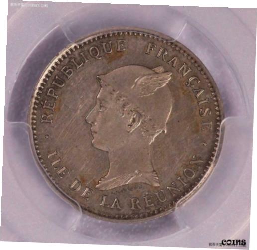 ڶ/ʼݾڽա ƥ    [̵] PCGS-SP62 1896 REUNION 50CENTS LEC-38A ESSAI FRAPPE MEDAILLE