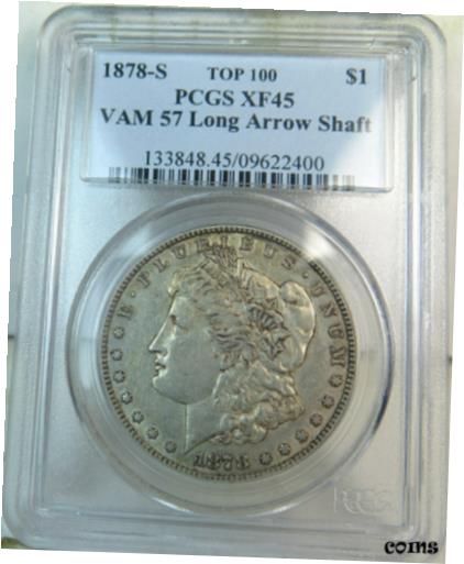 yɔi/iۏ؏tz AeB[NRC RC   [] 1878 S Morgan dollar PCGS XF45 *VAM 57 long nock TOP100* MA