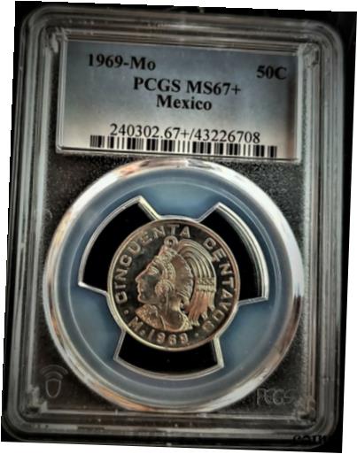 ڶ/ʼݾڽա ƥ    [̵] 1969-MO 50C PCGS MS67+ ( POPULATION ONE! )MEXICO ULTRA RARE FINEST KNOW SPECIMEN