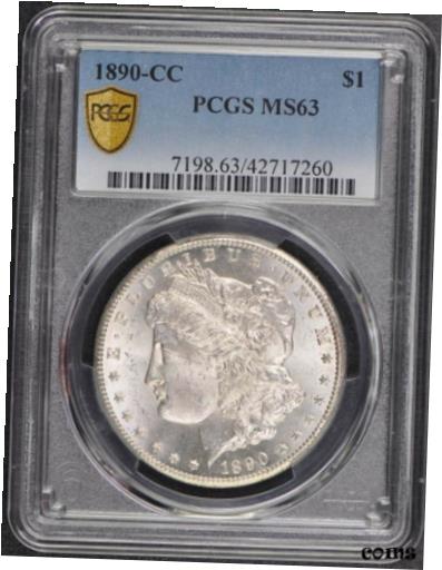 yɔi/iۏ؏tz AeB[NRC RC   [] 1890-CC $1 Morgan Dollar PCGS MS63