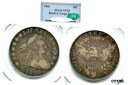 【極美品/品質保証書付】 アンティークコイン 硬貨 1806 50C Knob 6, Large Stars VF20 PCGS/CAC-DRAPED BUST HALVE--- [送料無料] #oo..