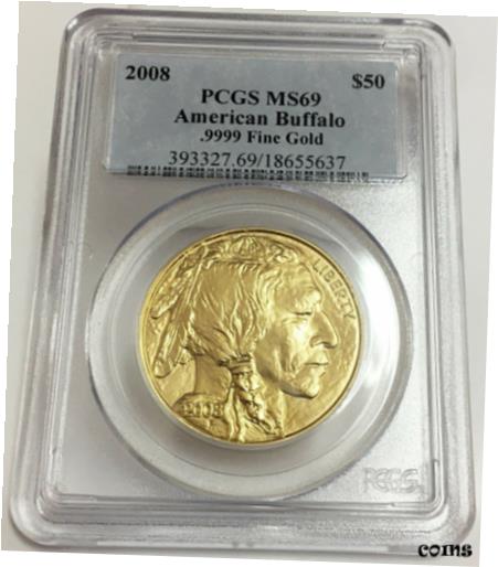 yɔi/iۏ؏tz AeB[NRC  2008 $50 American Buffalo .9999 Fine Gold, PCGS MS 69 [] #got-wr-8392-695