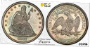 1877-S 50C リバティ シーテッド ハーフダラー PCGS MS65 (CAC)1877-S 50C Liberty Seated Half Dolla...