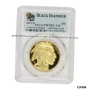【極美品/品質保証書付】 アンティークコイン 金貨 2021-W $50 American Gold Buffalo PCGS PR70DCAM Proof Deep Cameo Black Diamond ..