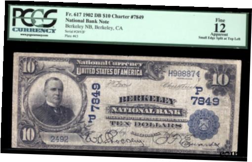 ץʡɥ꥽㤨֡ڶ/ʼݾڽա ƥ Ų $10 1902 Date Back Berkeley National Bank CH 7849 PCGS 12A CALIFORNIA RARITY [̵] #oot-wr-8431-814פβǤʤ1,251,250ߤˤʤޤ