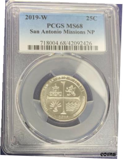 【極美品/品質保証書付】 アンティークコイン 硬貨 2019W San Antonio PCGS MS68 West Point Quarter (PCGS Pop-16) - Rare! [送料無料] #oot-wr-8432-477