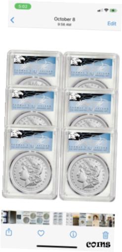 【極美品/品質保証書付】 アンティークコイン 銀貨 2021 Silver Eagle $1 6 Morgan and Peace 100th Anniversary coin set [送料無料] #scf-wr-8432-78