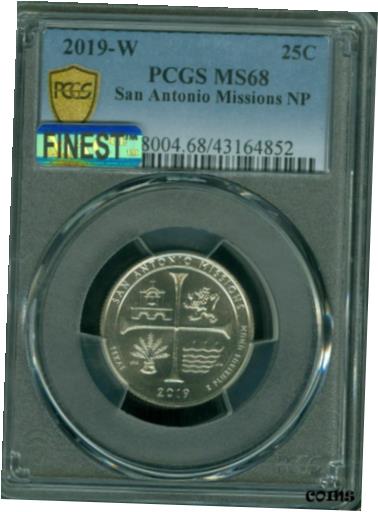 【極美品/品質保証書付】 アンティークコイン 硬貨 2019-W SAN ANTONIO QUARTER PCGS MS-68 MAC FINEST MAC SPOTLESS * [送料無料] #oot-wr-8433-1338