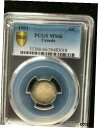1901 PCGS 等級カナダ産、10 セント、**MS-66** 素晴らしい1901 PCGS Graded Canadian, 10 Cent, **MS-...