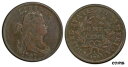 1797年、アメリカ。銅製「ドレープバスト」Cent. S-128 (...(3)
