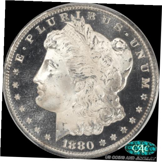 【極美品/品質保証書付】 アンティークコイン 銀貨 1880-S Morgan Silver Dollar PROOF LIKE PCGS and CAC MS67+ PL Black and White Pr [送料無料] #sot-wr-8434-21